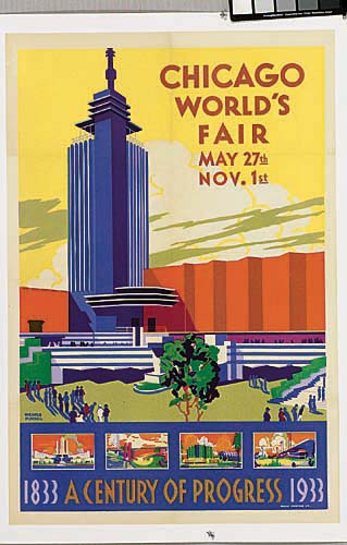 Chicago, Worlds, Fair, May 27th Nov. 1st,  1833 A Century Of Progress 1933