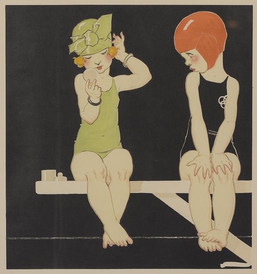 Children On Diving Board