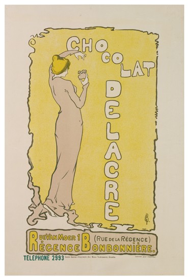 Chocolat Delacre, Rue van moer 1 Recence, (Rue de la Regence), Bonbonniere., Telephone 2993