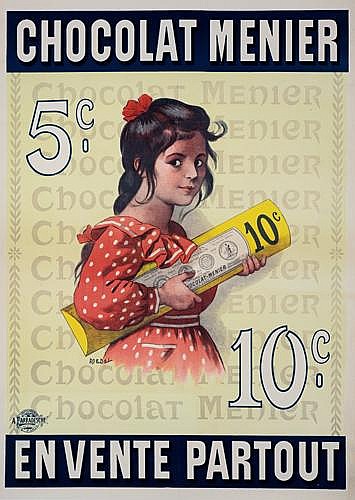 Chocolat Menier, 5c., 10c, En Vente Partout