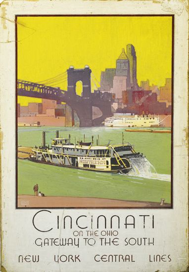 Cincinnati, On The Ohio Gateway To The South, Aew York Central Lines