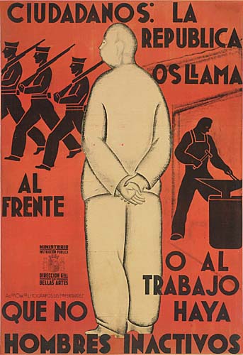 Ciudadnos: La, Republica, Os Llama, Al Frente, O Al Trabajo, Haya, Que No, Hombres Inactivos