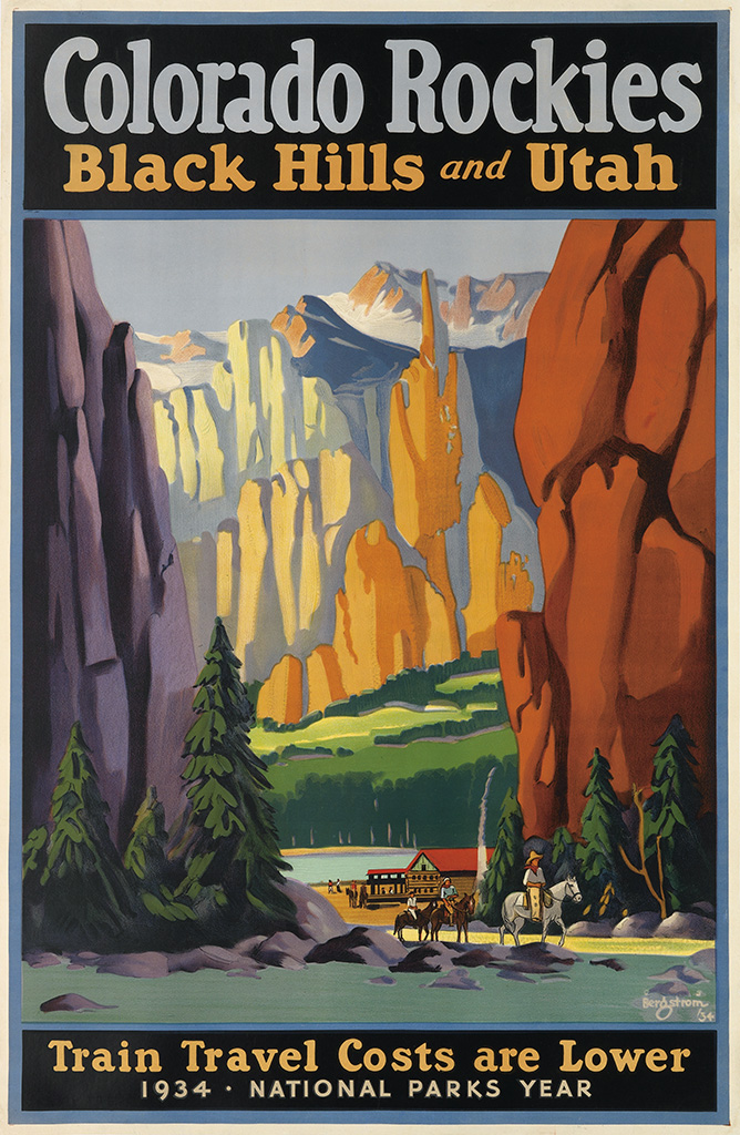 Colorado Rockies, Black Hills And Utah, Train Travel Costs Are Lower, 1934 National Parks Year,
