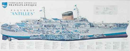 Compagnie Generale Transatlantique, Paquebot Antilles