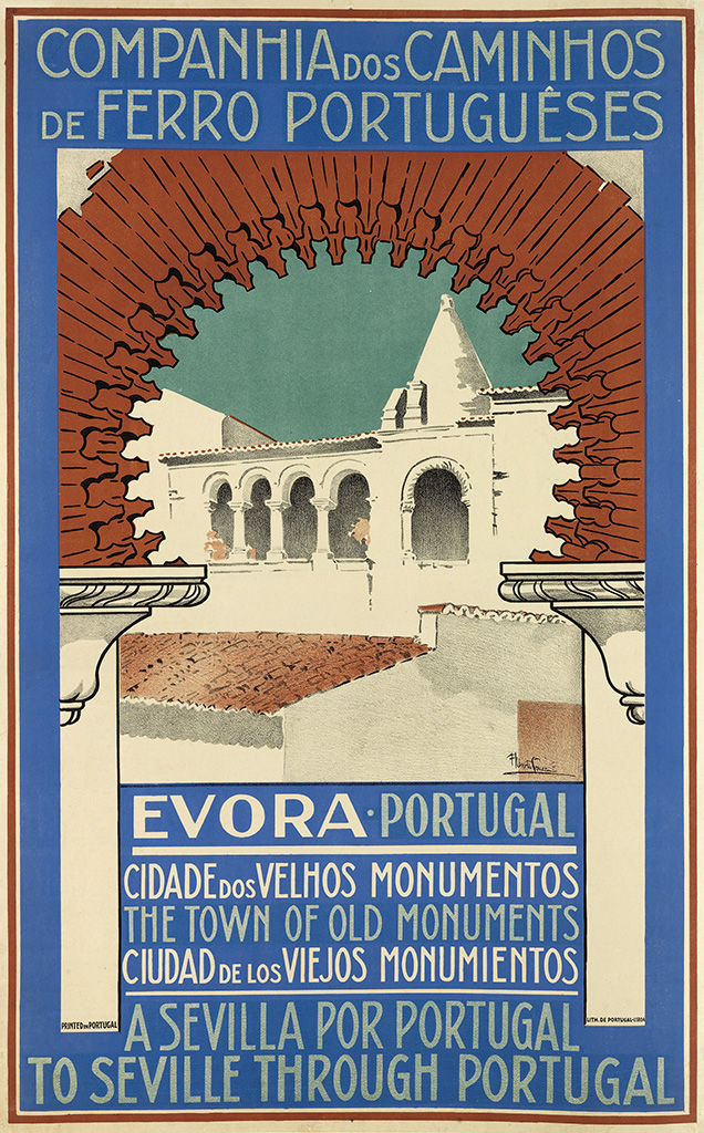 Companhia Dos Caminhos, De Ferro Portugueses, Evora. Portugal, Cidade Dos Velhos Monumentos, The Town Of Old Monuments, Cidad De Los Viejos Monumientos, A Sevilla Por Portugal, To Seville Through Portugal