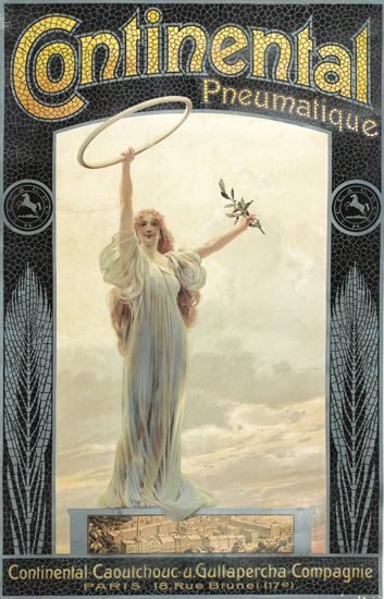 Continental Pneumantique Continental Caouichouc-u.Gullapercha Compagnie Paris 18. Rue Brune (17e)