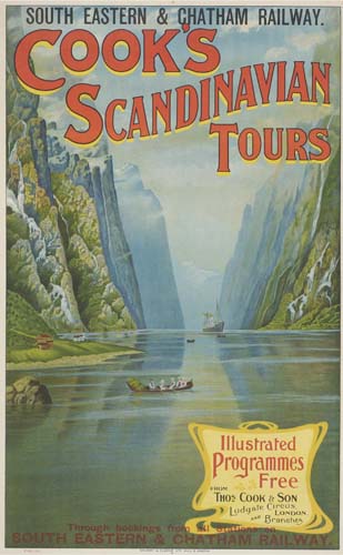 South eastern & chatham railway, Cooks scandinavian tourss, lllustrated programmes free tho cook it son, South eastern & chatham railway