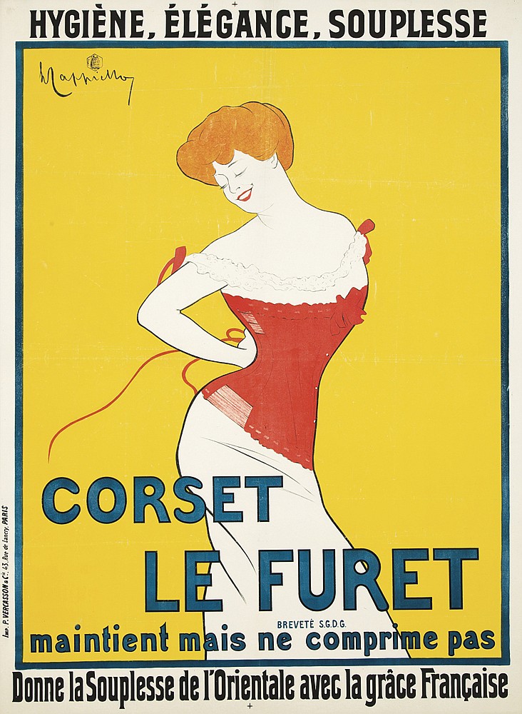 Hygiene, Elegance, Souplesse, Corset, Le Furet, Maintient Mais Ne Comprime Pas, Donne La Souplesse De L’Orientale Avec La Grace Francaise