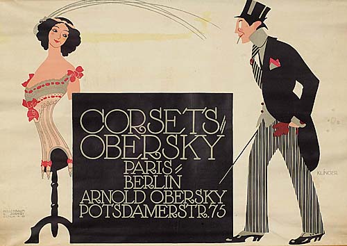 Corsets, Obersky, Paris, Berlin, Arnold Obersky, Potsdamerstr 75