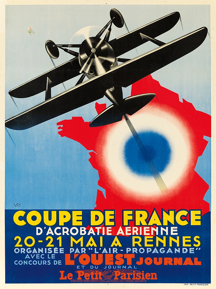 Coupe De France, D’Acrobatie Aerienne, 20 21 Mail rennes, Organisee Par”L’air Propagande”, Avecle, Concours De L’Ouest Journal, Le Petit Parisien