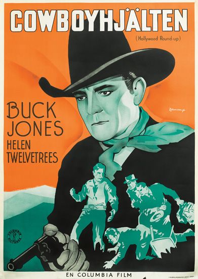 Cowboyhjalten (Hollywood Round Up), Buck Jones Helen, Twelvetrees, En Columbia Film