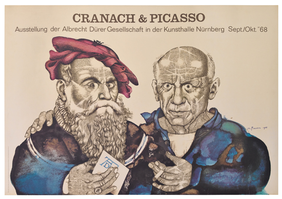 Cranach & Picasso, ausstellung der albrecht durer geselschaft inder kunsthalle numberg sept okt 68