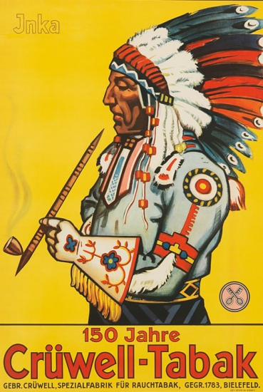 Jnka, 150 Jahre, Cruwell-Tabak, Gebr Cruwell Spezialfabrik Fur Rauchtabk Gegr 1783, Bielffeld