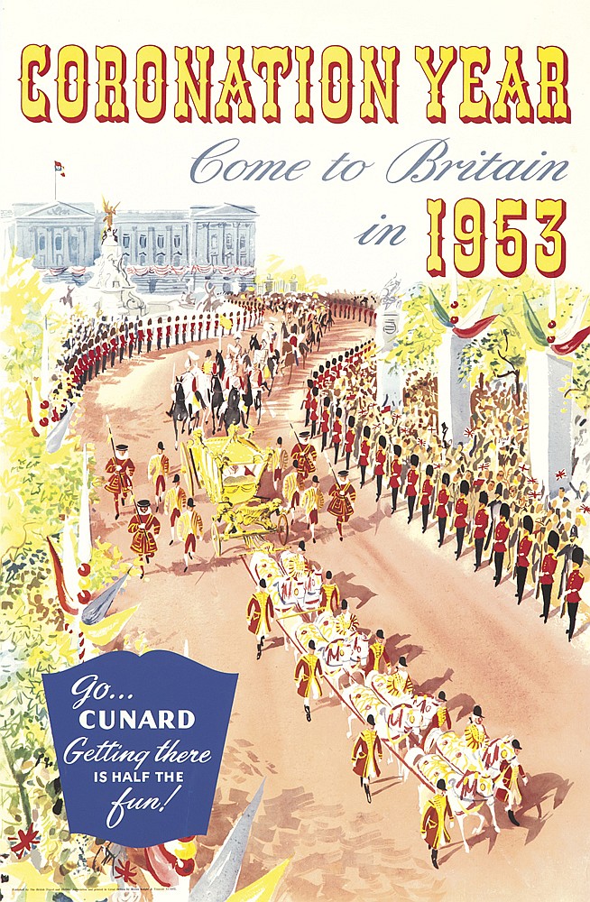 Coronation Year, Come To Britain, In, 1935, Go, Cunard, Getting There, Is Half The, Tun!