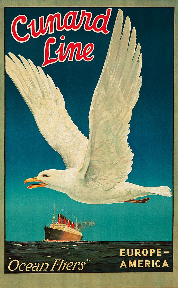 Cunard Line, “Ocean Fliers” Europe-America