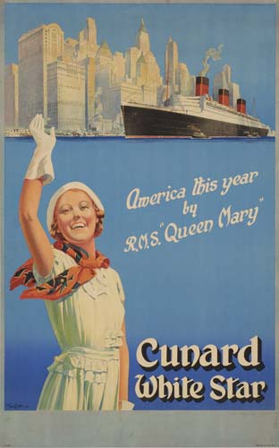 Cunard, White Star, americathis Year By R.M.S Queen Mary