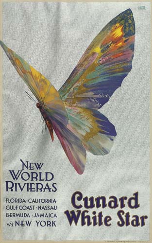 New, World, Florida · California, Gulf Coast · Nassau, Bermuda · Jamaica, Via New York, Cunard, White Star