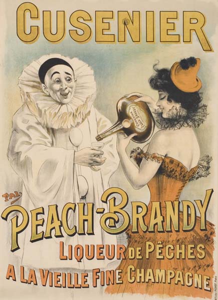 Cusenier Peach Brandy, Liqueur De Peches, a La Vieille Fine Champagne
