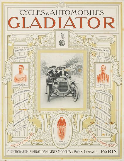 Cycles & Automobiles, Gladiator, Cycles & Automobiles, Pre S. Gervais Paris