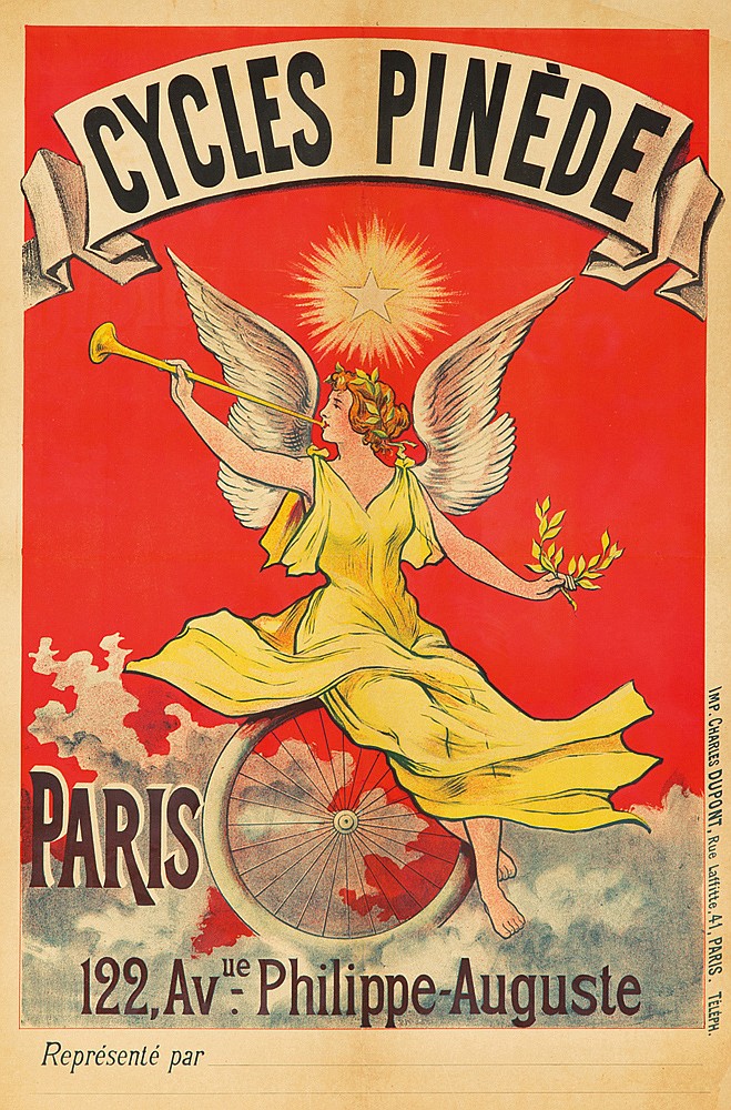Cycles Pinede, Paris, 122, Av Ue Philippe Auguste, Represente Par, Imp.Charles Dupont.Rue Laffitte.41.paris. Teeph