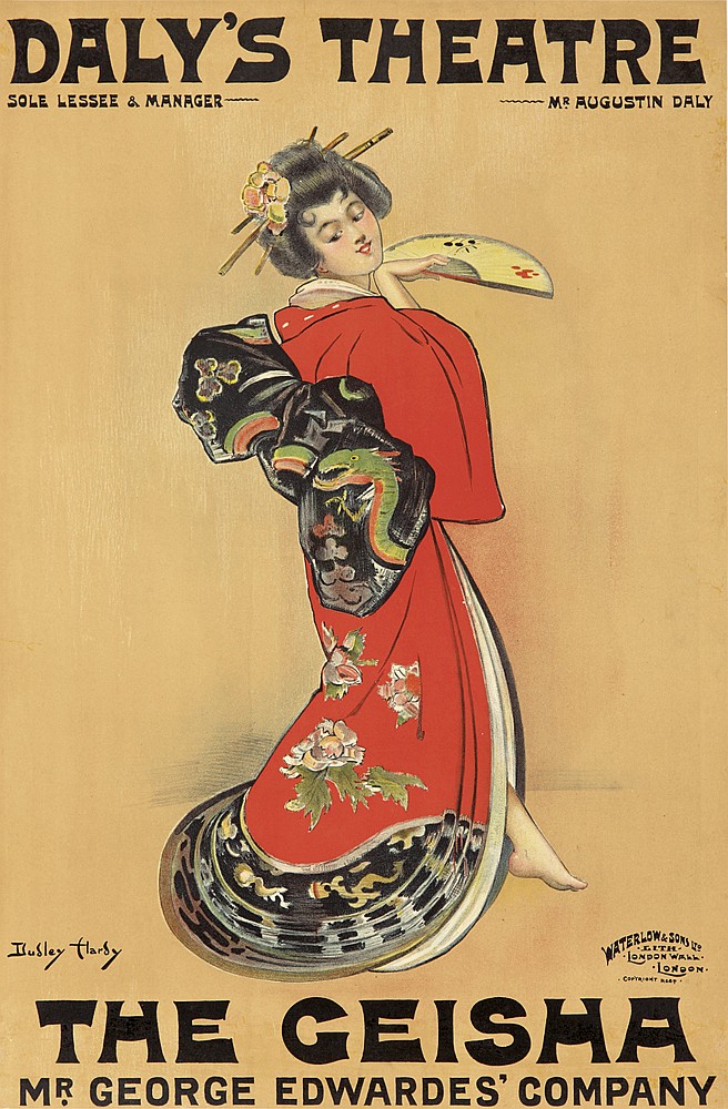Daly’s Theatre, Sole Lessee & Manager~~  ~~Mr. Augustin Daly, Dudley Hardy, London Wall, Lonoon, The Geisha, Mr. George Edwardes’ Company