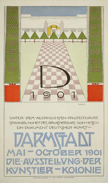 D 1901, Vnter Dem Alierhochsten Protectorate, Srkonigl Hoheit Des Grossherzogs Von Hessen, Ein Dokvment Devtscher Kvnst, Darmstadt, Mai October 1901, Die Avsstellvng Der, Kvnstler Kolonie.