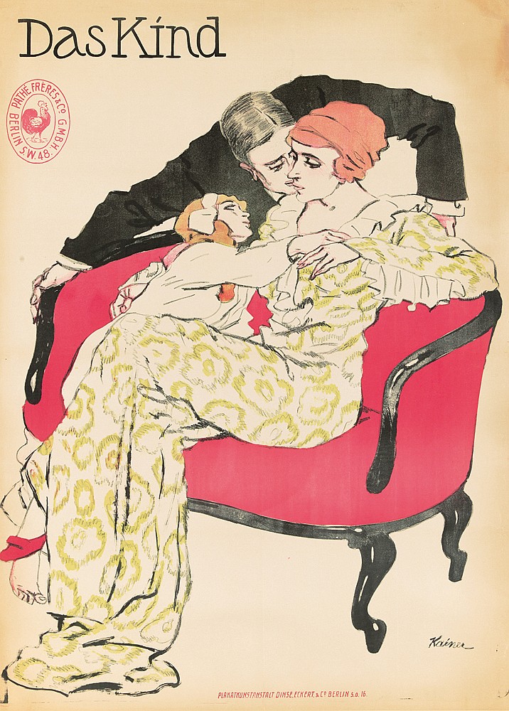 Daskina, Pathe Freres & Co. G.M.B.H. Bercin S.W.48., Plakatkunstrnstalt Dinse Eckert. & Co. Berlin S.O.16, Kainer