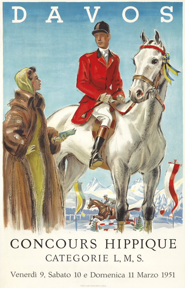 Davos, Concours Hoippique, Categorie L. M. S. , Veneri 9, Sabato 10 E Domenica 11 Marzo 1951