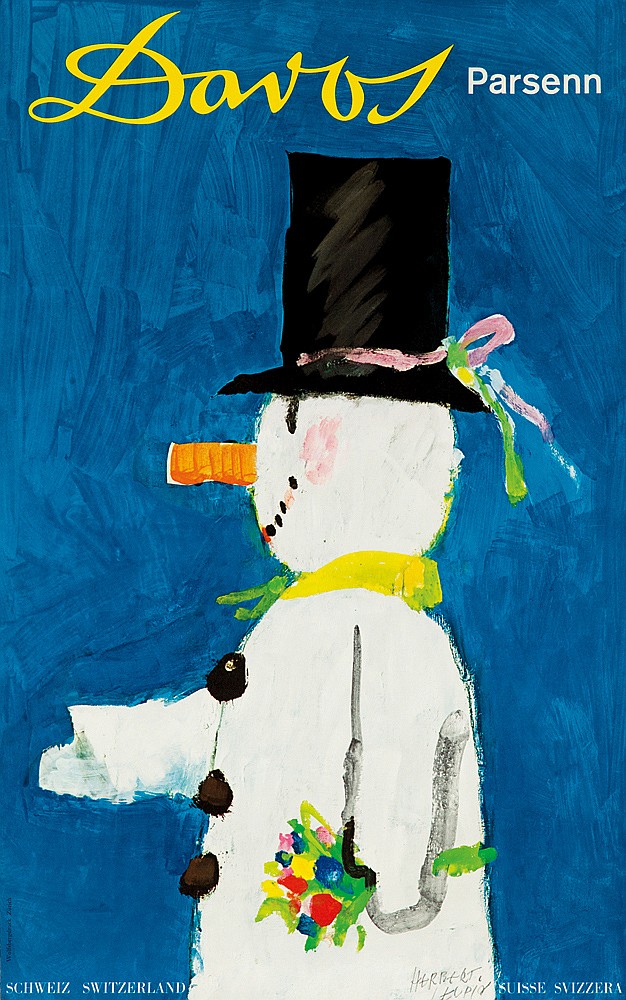 Davos Parsenn, Schweiz Swizerland, Suisse Svizzera, Herbert Leupin