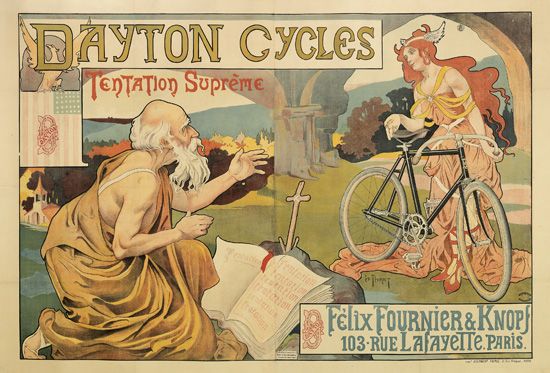 Dayton Cycles Tentation Supreme Felix Fournier & Knopf 103 Rue Lafayette Paris