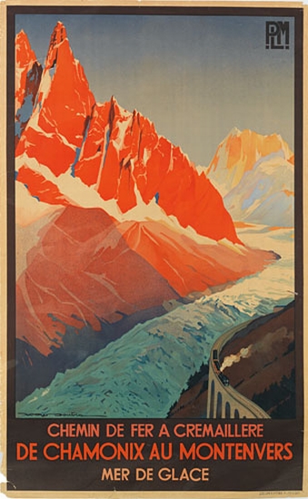 PLM, Chemin De Fer A Cremaillere, De Chamonix Au Montenvers, Mer De Glace