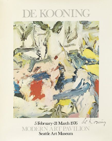 De Kooning, 5 February-21 March 1976 Modern, Art Pavilion, Seattle art museum