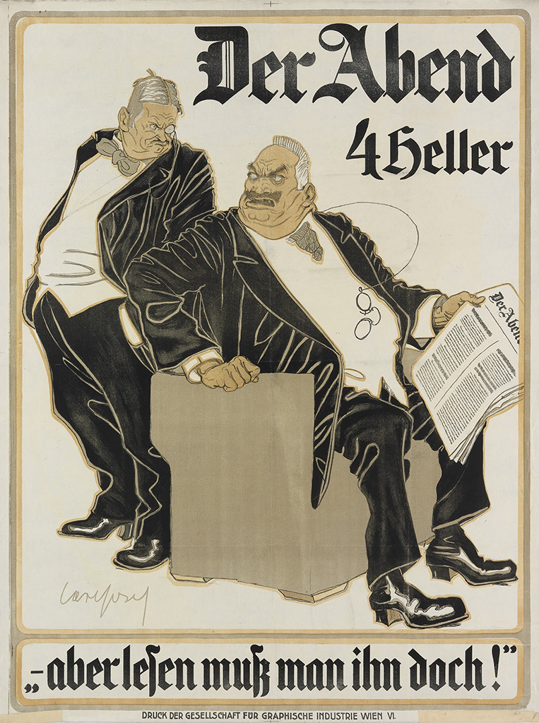 Der Abend, 4Heller, Aberlen Mur Man Ihn Doch!, Druck Der Gesellschaft Fur Graphische Industrie Wien Vl