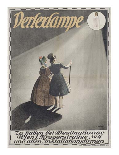 Dertexlampe, Zu Ha6en 6ei Hdestinghouse, Wien l. Krugerstrasse No 4, Uno Allen Jnstallationsfirmen