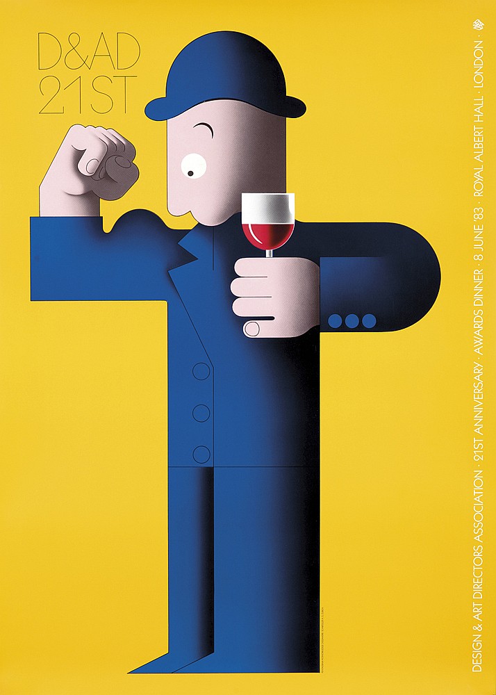 D & Ad, 21 St, Design & Art Directors Association. Annversary. Awardsdinner. 8 June ‘ 83. Royal Albert Hall. London.