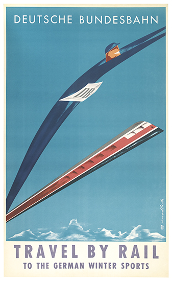 Deutsche Bundesbahn Travel By Rail To The German Winter Sports