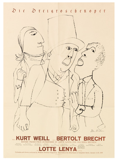Die Dreigroschenoper kurt Weill Bertolt Brecht Lotte Lenya