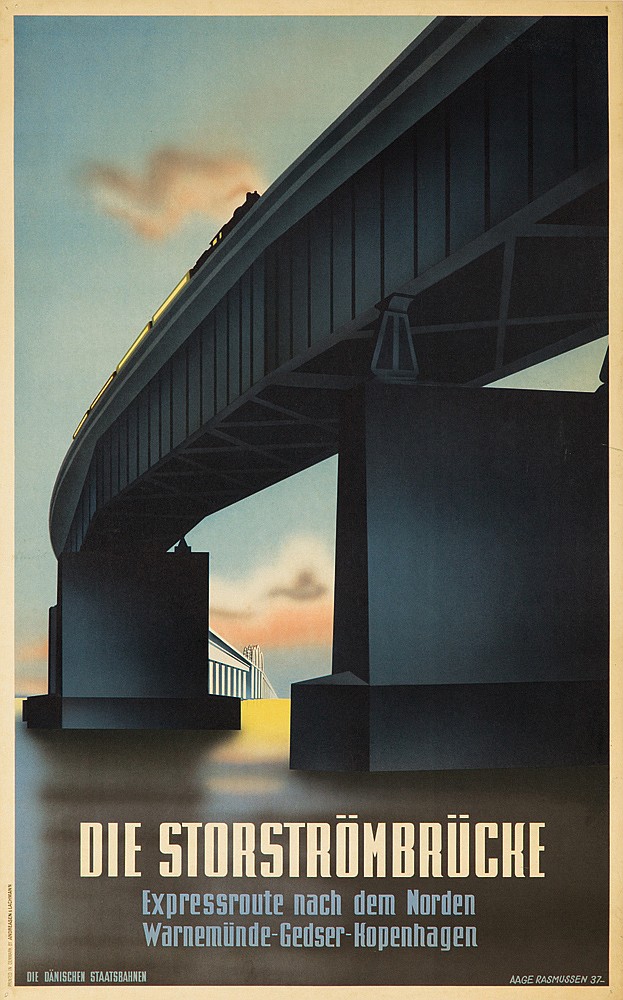Die Storstrombrucke, Expressroute nach dem norden, warnemunde-gedser-kopenhagen, die danischen aage ramsissen 37-