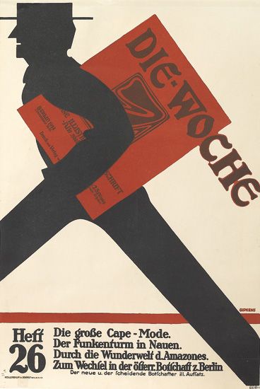 Die – Woche, Heft Die Grobe Cape-Mode 26, Der Funkenrurm In Nauen, Durch Die Wunderwelt D.Amazones, Zum Wechfel In Der Ofierr Boifchaff Z Berlin Der Neue U Der Fcheidende Boifchaffer Ill Auffaz.