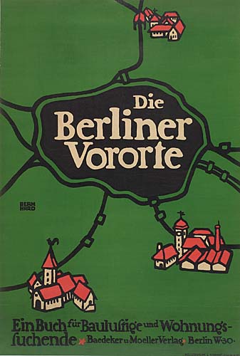 Die, Berliner, Vororte Einbuch Fair Bauluftige Und Wohnungs, Fuchende Baedekeru. Moeller Verlag Berlin W.30