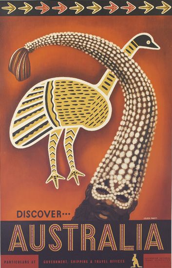 Discover . . . Australia, Pabticulans At Suvennment Shipping & Thavel Dffices