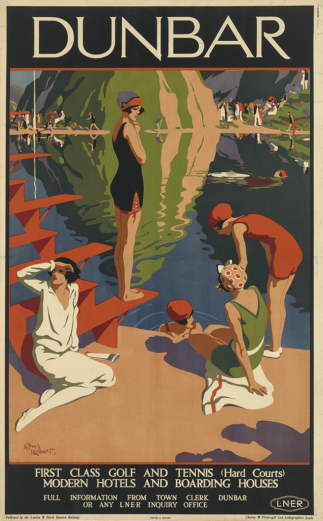 Dunbar, First Class Golf And Tennis (Hard Courts), Modern Hotels And Boarding Houses, Full Information From Town Clerk Dunbar, Or Any L.N.E.R Inquiry Office, L.N.E.R