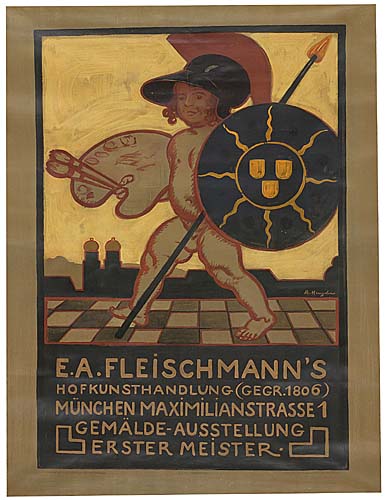 E.A.Fleischmanns, Hofkunsthandlung (Gegr.1806) Munchen Maximilianstrasse 1, Gemalde-Ausstellung, Erster, Meister.
