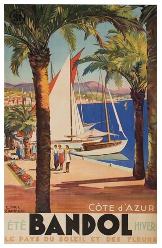 E. Paul, Champseix, Cote D’Azur, Ete Brandol Hiver, Le Pays Du Soleil Et Des Fleurs