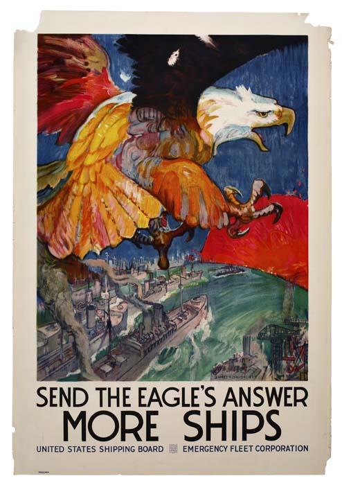 Send The Eagle’s Answer, More Ships, United States Shipping Board, Emergency Fleet Corporation