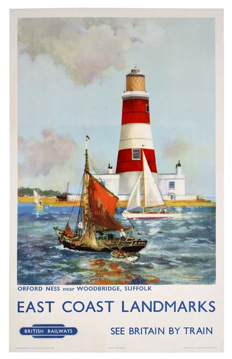 Orford Ness Near Woodbridge, Suffolk, East Coast Landmarks, See Britain By Train, British Railways