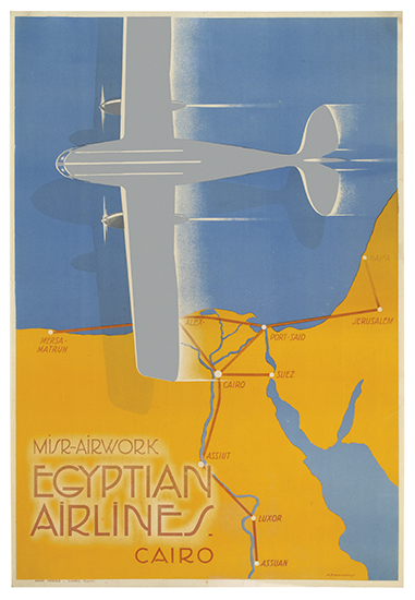 Egyptian Airlines Misr-Airwork Cairo Mersa-Matrun Alex Cairo Assiut Luxior Assuan Suez Port-Sand Jerusalem