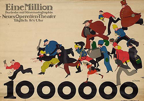 Eine-Million-Burleske Mit/Kinemafographie, Neues Operessen Theater, Taglich 8 1/2 Uhr