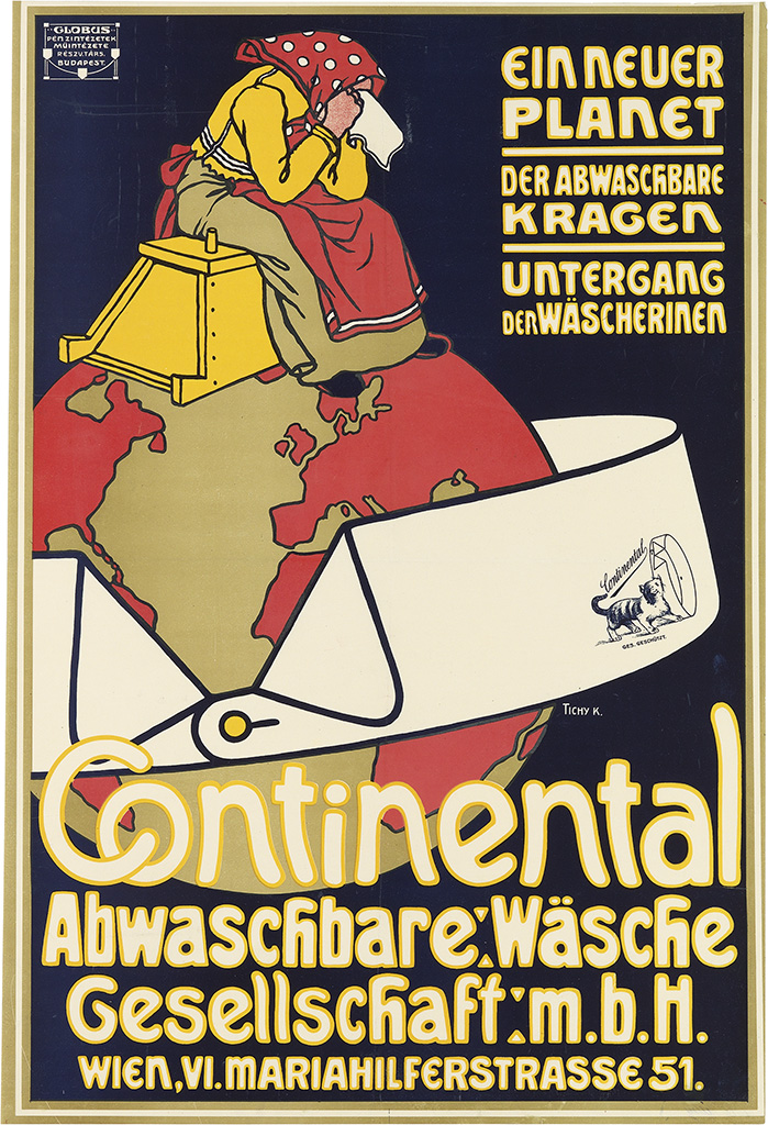 Einneuer, Planet, Der Abwascabare, Kragen, Untergang, Der Wascherinen, Continental, Abwaschbare Wasche, Gesellschaft M.B.H. Wien, VI. Mariahilferstrase 51.