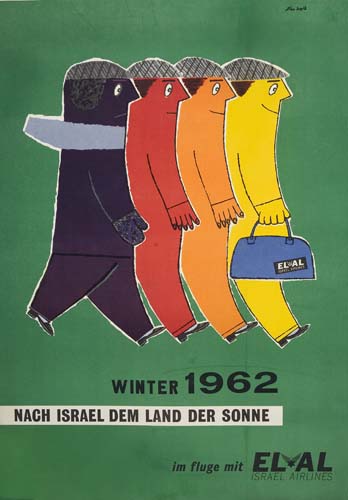 El Al Winter 1962, Nach Israel Dem Land Der Sonne, Im Fluge Mit EL.AL, Israel Airunes